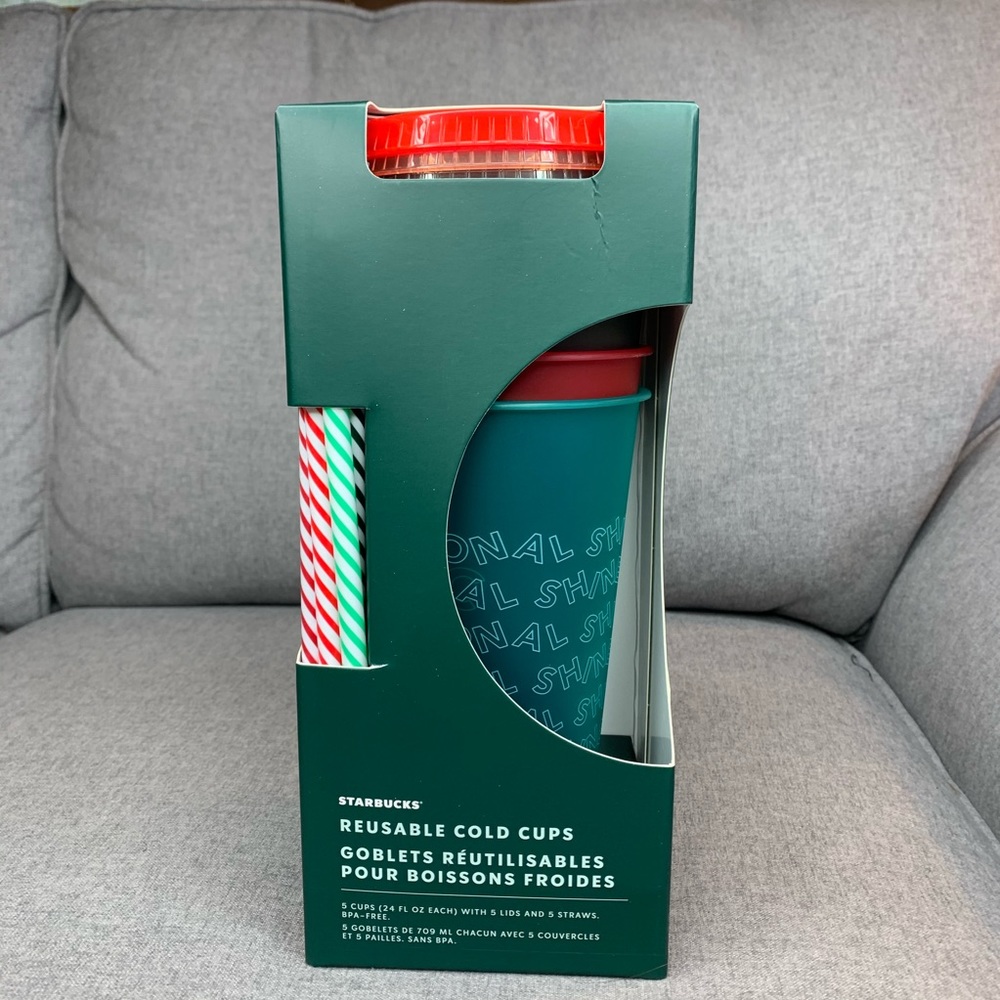 Starbucks Resuable Cold Cups Pack Christmas